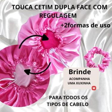 Imagem de Touca De Cetim Dupla com Regulagem - Opções Delfes , Rosa, 250g