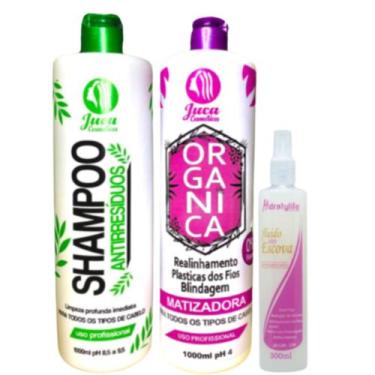 Imagem de Kit Ativo Progressiva Matizadora Organica Juca 2x1l + Fluido Capilar M