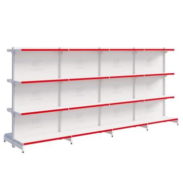 Imagem de Gôndola Centro 1 Inicial 3 Continuações 1,37 m 40KG FIT Expositor de Supermercado Amapá