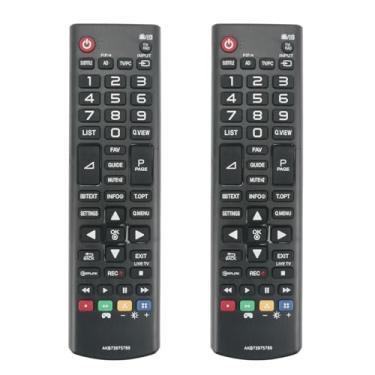 Imagem de (Pacote com 2) Novo AKB73975789 sub AKB73975781 Controle remoto substituído adequado para LG LED OLED UHD HDTV 4K TV 19MN43D 20MT45D 22MT44D 22MT44DP 27MT46D 29MT44D 22MT45D 22MT45V 22MT45V MT45DP 2