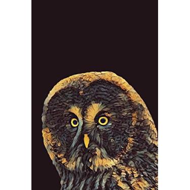 Imagem de THE OWL 001 Notebook - The Dark Animal Series: 6x9” blank, 120 page unruled notebook for writing, sketching or doodling