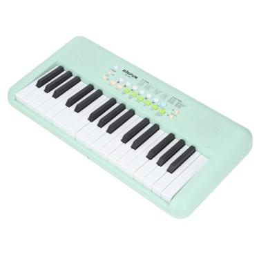 Imagem de Piano Portátil Com Teclado Multifuncional Eletrônico de 32 Teclas para Crianças (Verde)