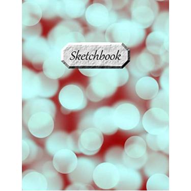 Imagem de Sketchbook: 110 White Pages - Unlined/Unruled Notebook Journal 8.5" x 11" for Drawing, Doodling, Designing, Painting, Sketching, Writing. (Abstract Bokeh background cover volume 13)