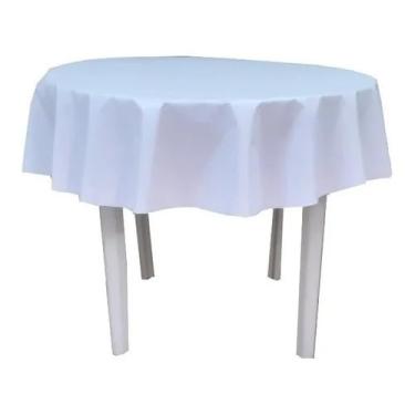 Imagem de Genérico, Toalha De Mesa Redonda Térmica 1,20 De Diâmetro Cor:Branco