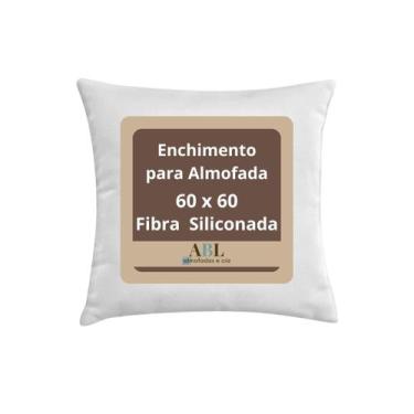 Imagem de Enchimento Para Almofada Fibra Siliconada 60x60 Unidade - ABL Almofada