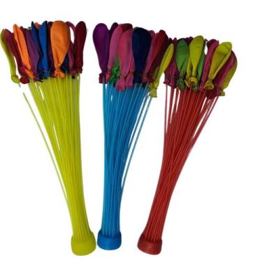 Imagem de KIT Balões D'água Bexiga Enche Fácil Gincana Festa c/222 - sm decora