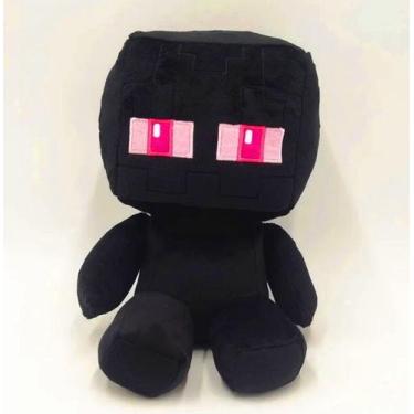 Imagem de Pelúcia minecraft antialérgico com 25 cm importado - sem marca, Preto