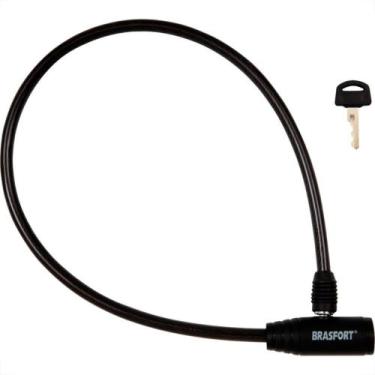 Imagem de Cadeado Bicicleta Brasfort Com Chave 08X60Cm 7016