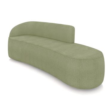 Imagem de Sofá 4 Lugares Orgânico 220 cm Morgan Bouclê Pistache D03 - D`Rossi