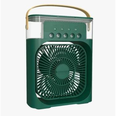 Imagem de Climatizador Com Frio Gelo e Luz Led Para Mesa - VENTILADORES E CIA