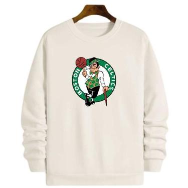 Imagem de Blusa Moletom Gola Basquete Boston Celtic Jayson Tatum Basketball - Lo
