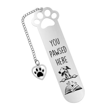 Imagem de Marcadores de livro para cães, mulheres, homens, para amantes de livros, presentes para amigas, filhas, presentes de aniversário para amantes de cães galgos, presentes para leitores, presentes para