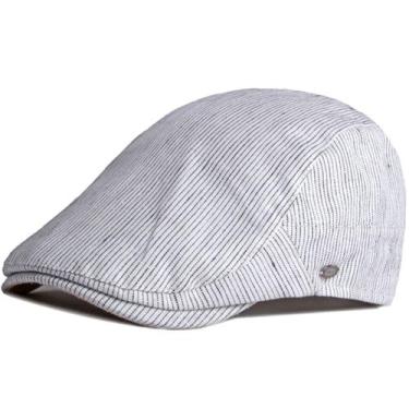 Imagem de Boina Casual Italiana Básica Plana Boné Unissex Moda Primavera Verão V