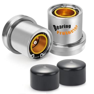 Imagem de Protetores de rolamento de 6,2 cm, protetor de rolamento de roda compatível com a maioria dos eixos de 2000 ou 1,587 kg para barcos, trailers, snowmobile, ATV e trilhos utilitários, evita falhas de