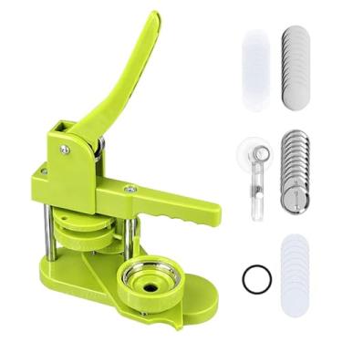 Imagem de Máquina de fabricante de botões, botão Pressione Máquina,Fabricante de botões leves profissionais | Suporte rotativo incluiu suprimentos de crachá para colegas de amigos da família