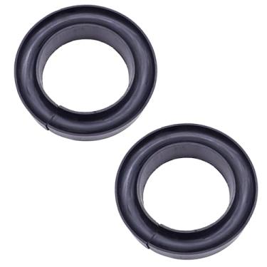 Imagem de 2 peças de mola helicoidal redonda de borracha resistente para carro de 13 a 13 cm, melhora a taxa de mola, impulsionador de mola helicoidal resistente de arruelas de borracha grossa de amortecimento