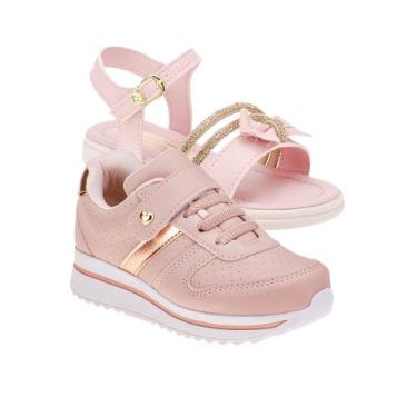 Imagem de Tenis Sapatenis Infantil Menina - KIT 2 PARES Tam 24 ao 34 - sapatinho