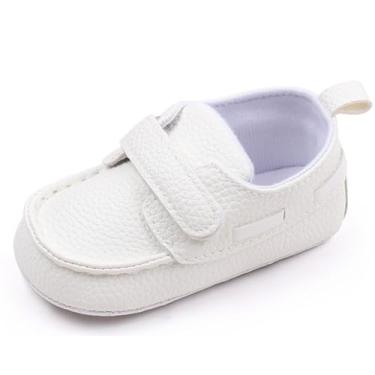 Imagem de Greceen- Mocassins de couro PU para bebês meninos e meninas, sola macia, sapatos oxford para crianças, sapatos sociais para casamento e batismo 240 We11