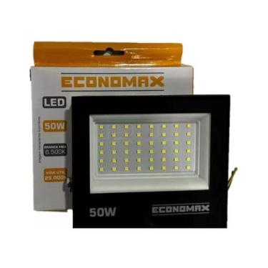 Imagem de Refletor Projetor Led 11cm Economax Branco Frio 50w 6500k