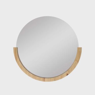 Imagem de Espelho Decorativo Midle Pinus 50cm Redondo