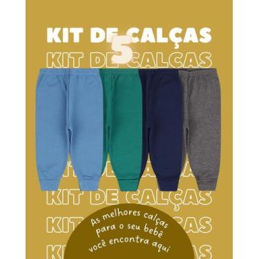 Imagem de Kit 5 Calça Bebê em Algodão Mijão Culote - Bykyko, M