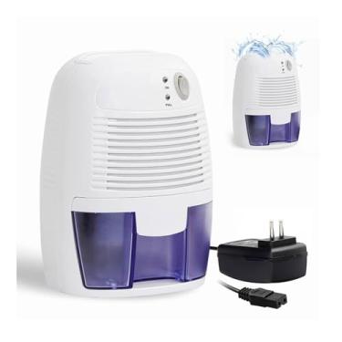 Imagem de FINYQBET Desumidificador de Ar Elétrico 500ml - Silencioso, Baixo Consumo de Energia, Tensão 110V-240V - Ideal para Quartos, Guarda-Roupas e Escritórios - Elimina Umidade, Odores e Fungos