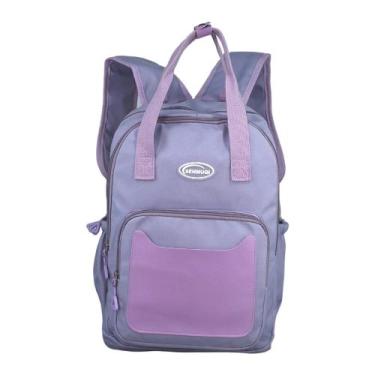 Imagem de Mochila Escolar Viajar Cor Solidar Confutavel Tr-01047 - TOURO, lilas