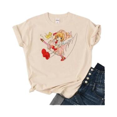 Imagem de Camisas Femininas Cardcaptor Sakura - Roupas de Anime, BR-P, M699, 5, 