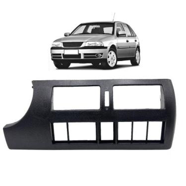 Imagem de Moldura Painel Gol Parati Saveiro G3 Central Preto - G Componentes