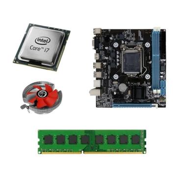 Imagem de Kit Pl Mãe H81 + Processador I7 4770 + Memoria 16 Gb Ddr3 + Cooler