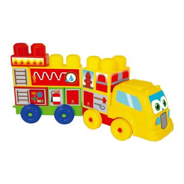 Imagem de Blocos De Encaixar - Bombeiro - Coti Block - 2355 - Cotiplás