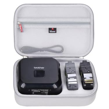 Imagem de Mchoi Capa rígida portátil compatível com Brother P-Touch Cube Plus PT-P710BT versátil etiquetadora, apenas capa, cinza