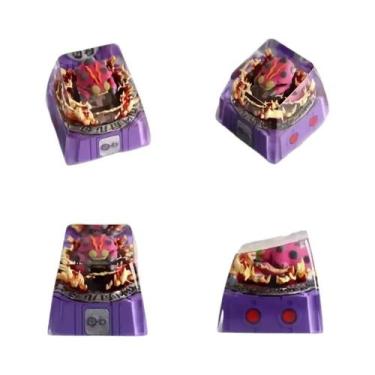 Imagem de Agumon Gabumon Digimon Anime Resina Personalizada Keycap Translúcido P