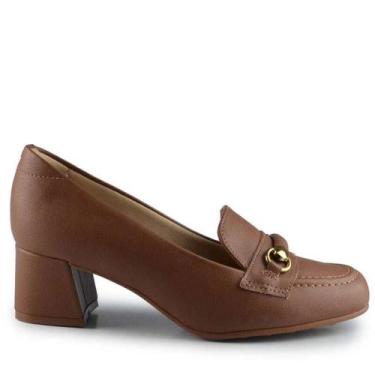 Imagem de Sapato Modare Salto Bloco - Feminino, Marrom, 36