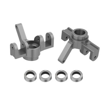 Imagem de NMNRC Alum Steering Knuckles Caster Blocks & Bearing for Hyper Go 1/16 H16BM H16PL H16GT H16DR 16207 16208 16209 16210 RC Car Upgrades Part Gray