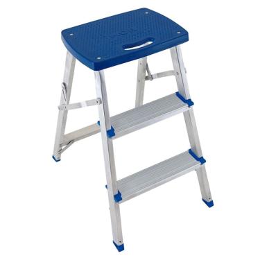 Imagem de Escada Banqueta Doméstica em Alumínio 5107 - Mor