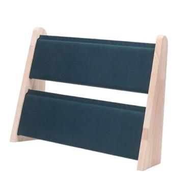 Imagem de Deevoka Suporte para colar, suporte para joias, loja de venda em casa, exposição, balcão, organizador de joias, para colar, 2 níveis, Verde