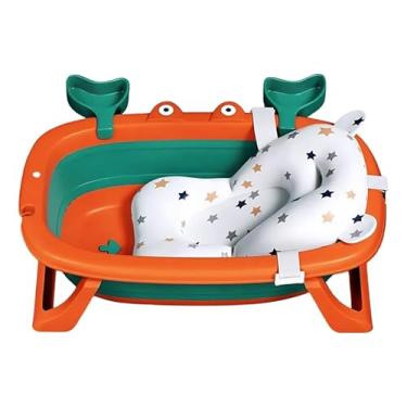 Imagem de Banheira De Bebê Dobrável Com Cama Flutuante E Saboneteira