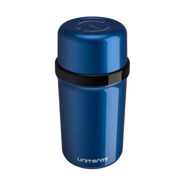 Imagem de Garrafa Térmica Unitermi 250ml Compacta E Eficiente Azul Metalizado