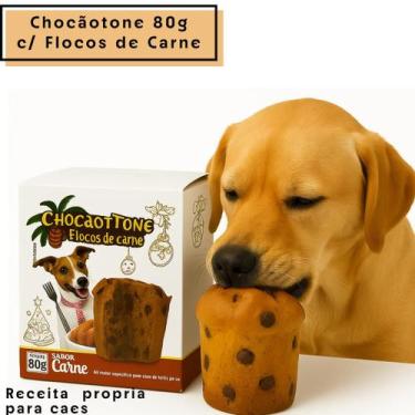 Imagem de Bolo Pet Gourmet Petisco Panetone ou Chocotone 80g - Caes - Biscottini