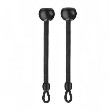 Imagem de Peças de reposição de persiana com amarração, resistência ao clima, mesmo tamanho do original, compatível com persiana externa Coolaroo, persianas externas (preto, 2 peças)