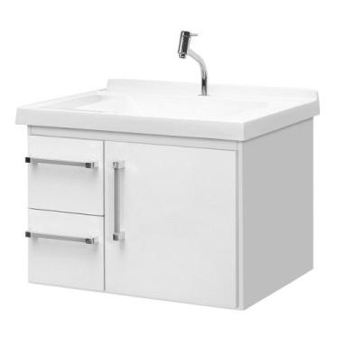 Imagem de Gabinete de Banheiro João Pessoa 60cm - Boatto Móveis , Branco