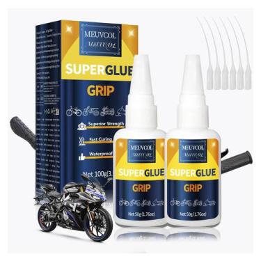 Imagem de Guiador instantâneo Grip Glue Meuvcol 100mL para motocicleta