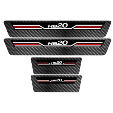 Imagem de Soleira Porta Sport Vermelho Carbono Hb20 22 2023 2024 2025 - Jhow Ade