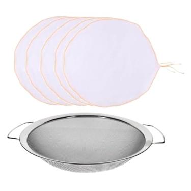 Imagem de WeiLaiKeQi Filtro de tinta, ferramenta de filtro de pulverização sem ar, multiuso, aço inoxidável, tela de malha fina, de tinta, para óleo, gás