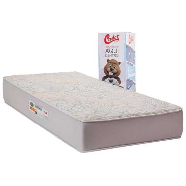 Imagem de Colchão Solteiro Espuma Viscoelástico a Vácuo Visco Gel Molas Ensacadas  Vitagel Max Anatomic Double Face Bed in Box (88x188x25) - Castor