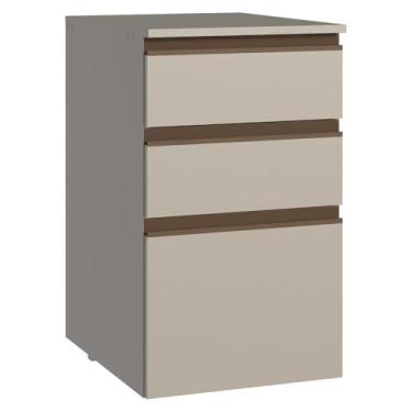 Imagem de Balcão de Cozinha 40 cm 3 Gavetas Suspenso Crema Nice Madesa