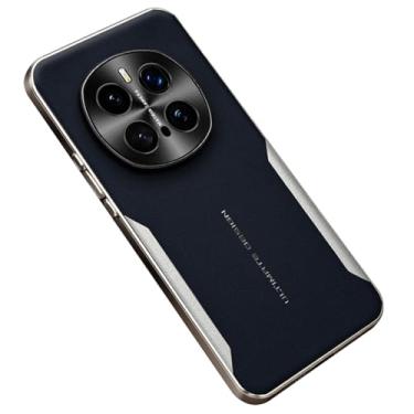 Imagem de FWYANZH Capa de couro para Honor Magic 7 Pro/7, capa de proteção de lente com tudo incluído, fina, galvanizada, à prova de choque, azul, 7