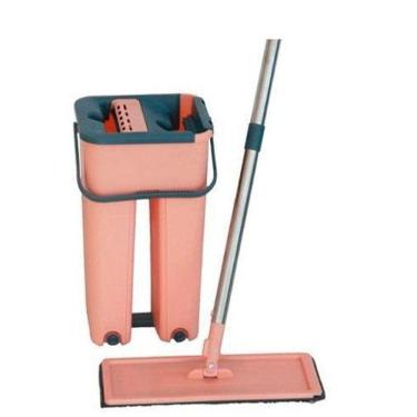 Imagem de Mop Esfregão Balde Duplo Well Clean Rosa