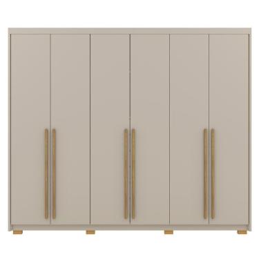 Imagem de Guarda Roupa Casal 6 Portas 3 Gavetas MDF 275 Cm Vlr Fend